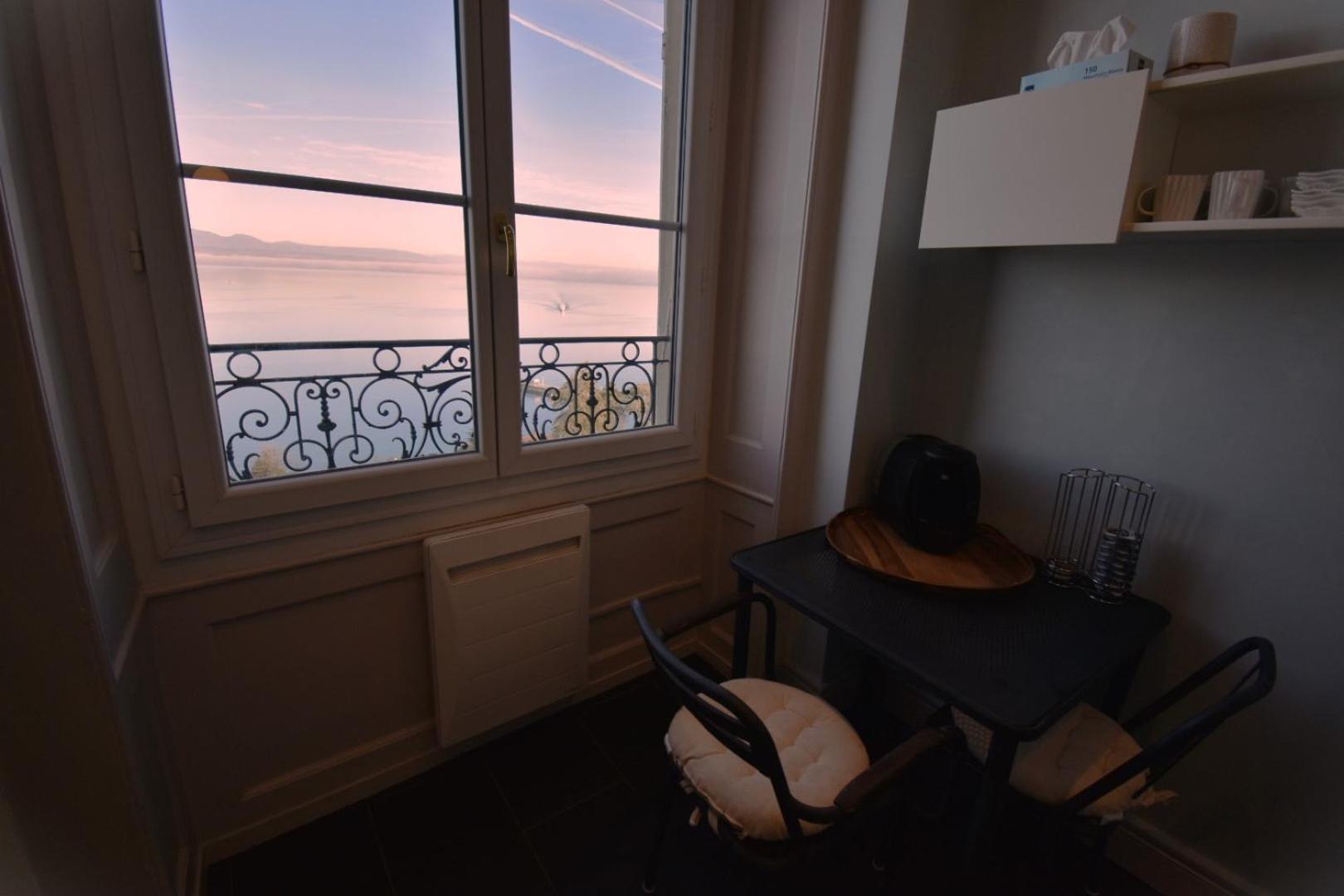 Appartement Avec Vue 180 Sur Le Lac Leman Thonon-les-Bains Zewnętrze zdjęcie