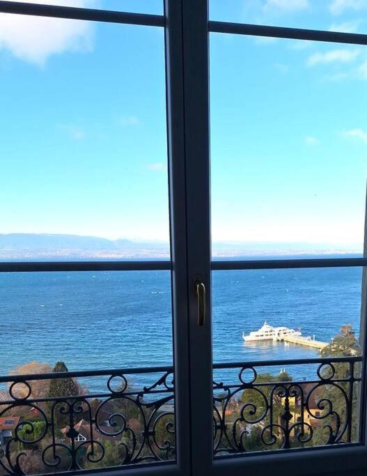 Appartement Avec Vue 180 Sur Le Lac Leman Thonon-les-Bains Zewnętrze zdjęcie